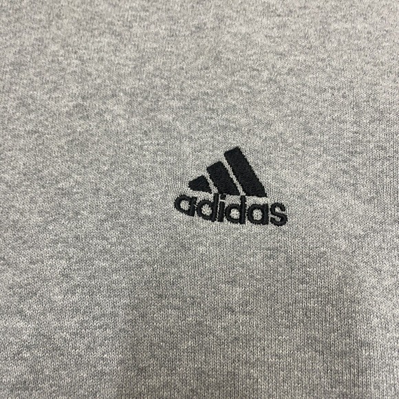 Adidas Sweatshirt Crewneck Pullover Grey Size XLarge Vintage Flag Tag - Picture 5 of 8